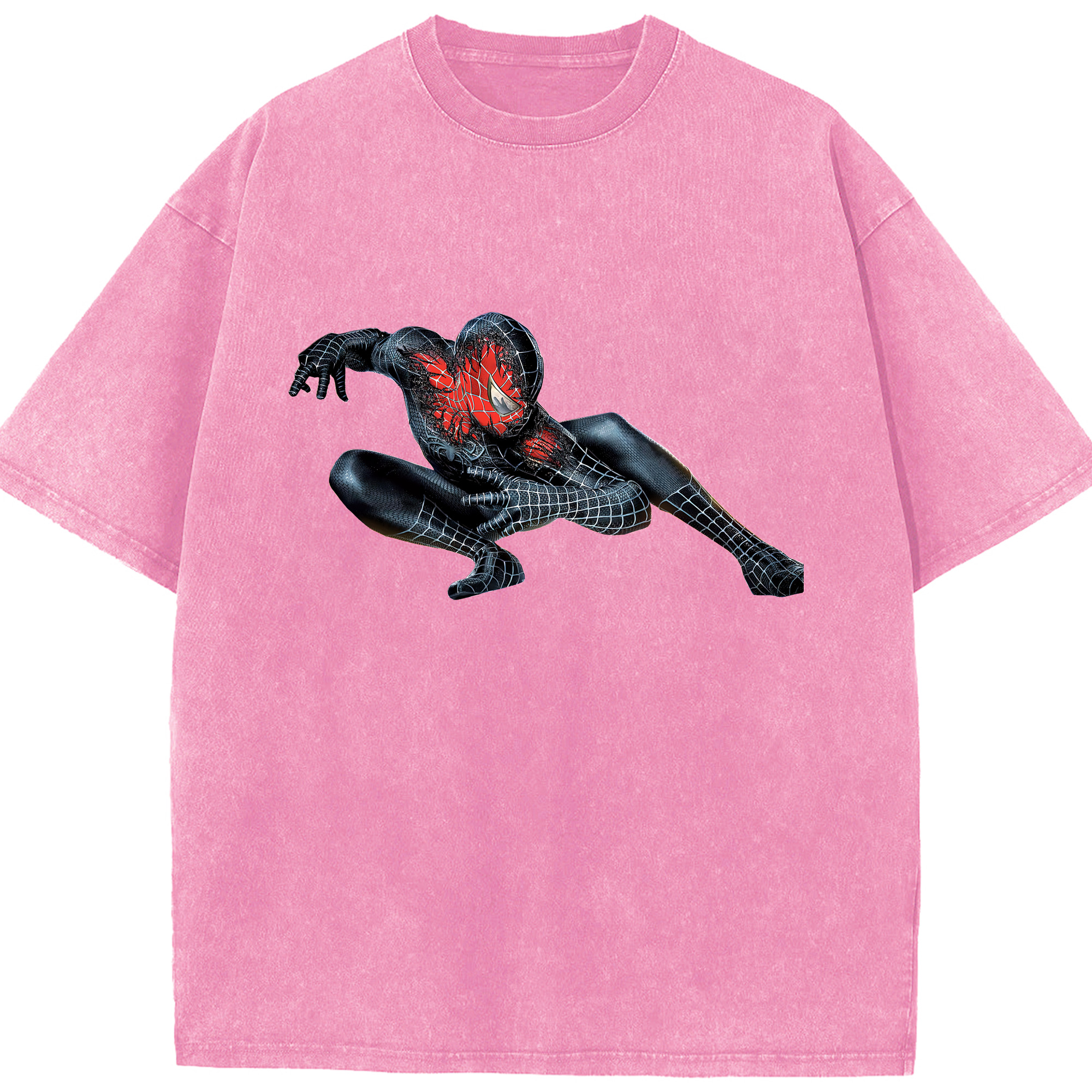 （画像用） Spider Man スパイダーマン 綿100% ヴィンテージ風 半袖Tシャツ（フロントプリント）